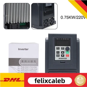 Convertitore di frequenza monofase 0.75KW capacità driver frequenza variabile inverter - Foto 1 di 12
