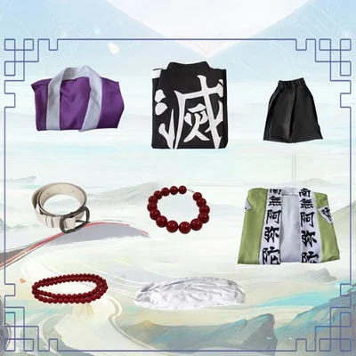 Demon Slayer: Kimetsu No Yaiba Himejima Gyomei Hombre Halloween Juegos con disfraces Disfraz Peluca Foto 1 de 4