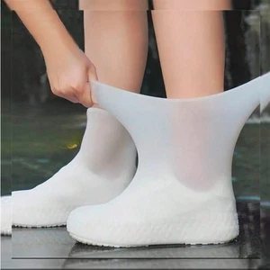 Waterproof Silicone Shoe Covers – Non-Slip Rain Boot Overshoes for Outdoor Wet W - Picture 1 of 10