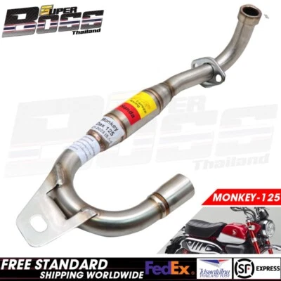 Tubo de escape de aço inoxidável para MONKEY125, DAX125 2021-25 28 mm - Imagem 1 de 4