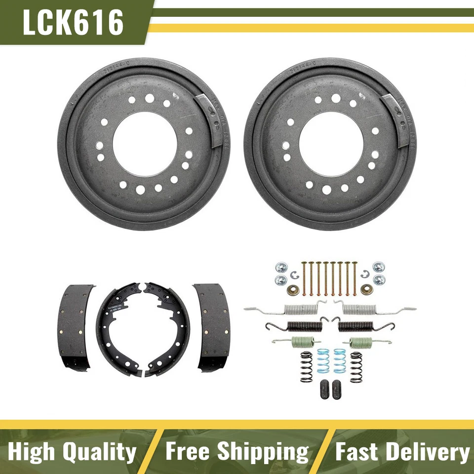 Front Brake Drums & Brake Shoes Hardware Spring Kit Fits 1970 Chevrolet G30 Van - Image 1 of 4