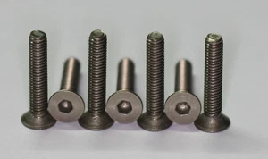 5 x Titan Gr. 2 Schrauben DIN 7991 / Titanium Gr. 2 screws DIN 7991 M3 x 16 - Picture 1 of 1