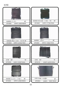 RANGE OF HINO TRUCKS ALUMINUM RADIATOR, READ DESC - Picture 1 of 1