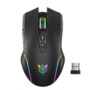 Wireless Gaming Mouse 2.4G RGB Backlit 7 Buttons Adjustable DPI PC/Mac - Picture 1 of 9