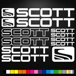 Scott 4 Pegatina Sticker bicicleta rueda marco frame 30 colores-Scott 002