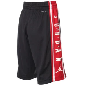 Air Jordan Big Kids Boys Colorblock Athletic Gym Sport Shorts Black Red Large - Picture 1 of 11