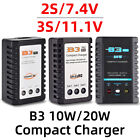 B3 20W B3 Pro 10W RC Kompaktowa ładowarka 2S 3S Lipo Adapter akumulatora i zasilacz
