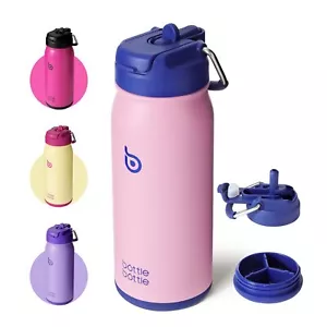 BOTTLE BOTTLE 16 oz sports water bottle stainless steel insulated kids water ... - Picture 1 of 8