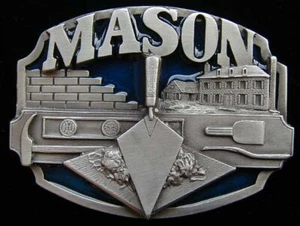 MASON GÜRTELSCHNALLE SCHNALLEN MASSIV ZINN SCHÖNE OPTIK! - Bild 1 von 1