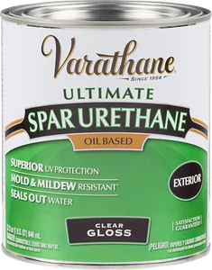 Varathane 242180H Classic Clear Oil Based Outdoor Spar 275 Voc Urethane, Quart,  - Picture 1 of 1