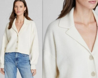 Suéter cárdigan recortado de cachemir hervido CLUB MONACO $348 Foto 1 de 4