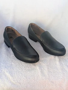 Size 9 Women's Shoes for Crews Riley Black Slip and Water Resistant Dress Shoes - Picture 1 of 9