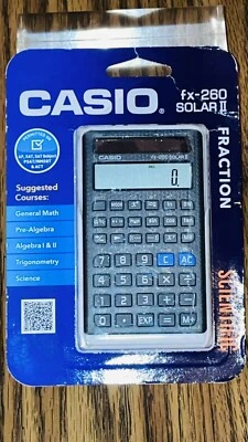 New Casio FX-260 Solar II Fraction Scientific Calculator Sealed - Image 1 of 4