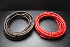 0 CAVO DI ALIMENTAZIONE A FILO 50 PIEDI ROSSO 50 PIEDI NERO SUPERFLEX CAVO DI TERRA AMPLIFICATORE AWG - Foto 1 di 8