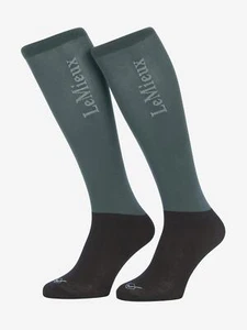 LeMieux Competition Socks 2 pack Petrol - Picture 1 of 1