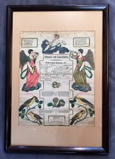 1820 Geburts und Taufschein German Birth Baptism FRAKTUR Certificate - Ritter PA