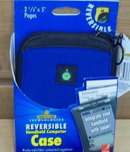 Palm Case für Palm Handheld PDA Organizer Reversible Blau DAY TIMER - Bild 1 von 2
