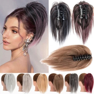 Messy Bun Dutt Claw cola de caballo pieza de pelo pinza clip en extensión de pelo grueso - Imagen 1 de 24