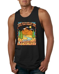 Life Was Meant for Great Adventures Mountains Kiefern Männer Tank Top - Bild 1 von 8