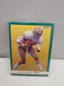 Brent Jones #358 Fleer 1991 NFL Football Card San Francisco 49ers - Picture 1 of 2