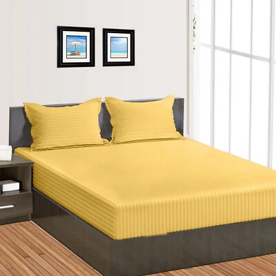 Выберите предметы постельного белья - простыни/пододеяльники/юбка кровати/наволочки чехлы золотые полоски - Изображение 1 из 4