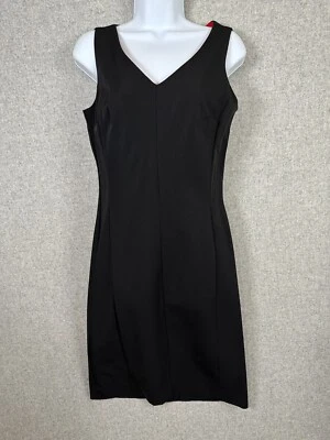 Isaac Mizrahi Target Dress Size 10 Womens Black Sleeveless Vneck Knee Length - Image 1 of 4