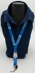 Continental Airlines Seat Belt Lanyard Boeing Airbus BLUE United Airlines - Picture 1 of 2