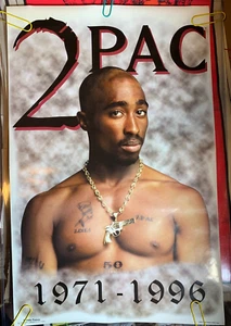 2 Pac Shakur 1997 Memorial 1971-1996 Poster von Skorpion 22"x 34" - SCHÖN! - Bild 1 von 7