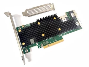 Contrôleur eHBA tri-mode Broadcom LSI 9600-24i 12 Gbit/s SATA SAS NVME PCIe 4,0 x8 - Photo 1/5