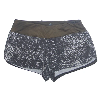 ADIDAS Womens Sports Shorts Black Crazy Pattern M W30 - Image 1 of 4