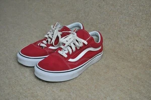 Van's Old Skool Crimson & White Sneaker, Herren 6,0 / Damen 7,5, Top Zustand - Bild 1 von 12