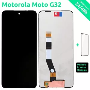 DISPLAY LCD PER MOTOROLA MOTO G32 XT2235 XT 2235 TOUCH SCREEN SCHERMO VETRO NERO - Bild 1 von 2