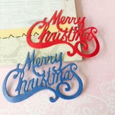 Merry Christmas Metal Cutting Dies Words Letter Scrapbooking Embossing Stencils