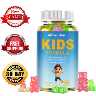 Gomitas Fórmula Niños con Aceite de Pescado Omega 3 (EPA y DHA) - Aumentar la Inmunidad para Niños Foto 1 de 4