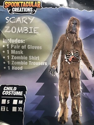 Disfraz de zombi negro Spooktacular Creations realista y aterrador para niños L 10-12 años Foto 1 de 4