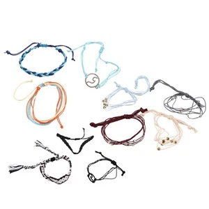 10 Teile / Satz Damenmode Geometrie Geflochtenen Seil Armband BöHmischen Re3484 - Bild 1 von 10