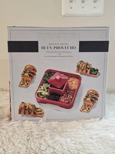 Deluxe Taco Bar Set w/ Warming Pot – Mexican Cocina Buen Provecho NEW  - Picture 1 of 10
