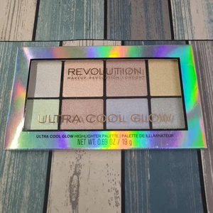 Revolution Makeup Revolution Ultra Cool Glow Highlighter Palette 8 Pan NEW Rare - Picture 1 of 6