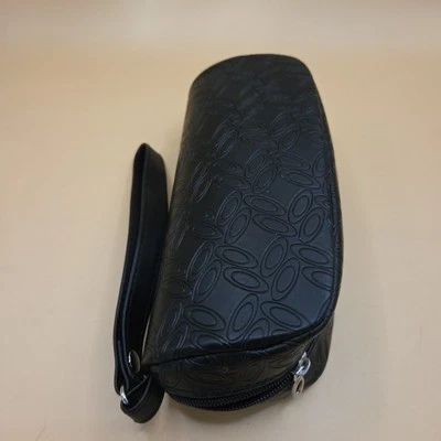 Gafas de sol Oakley solo estuche negro logotipo cremallera carcasa suave bolsa de cuero Foto 1 de 4