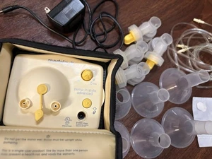 TESTED Medela Double Electric Breast Advanced Pump In Style Motor Case + Access - Picture 1 of 10