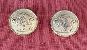 1980’s Buffalo Airways Pilot Uniform Jacket Buttons Flight Attendant Crew - Picture 1 of 5