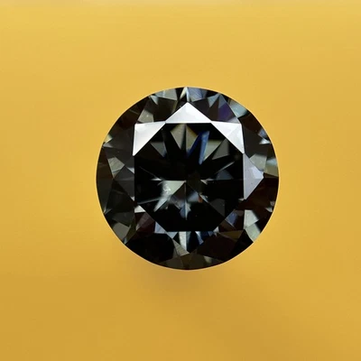 Round Brilliant Cut Grey 1PCS 3.0-15mm Loose Moissanite Stone for DIY Projects - Image 1 of 4