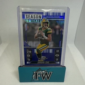 2024 Panini Contenders Optic Jordan Love Green Bay Packers #20 Blue Holo /99 - Bild 1 von 2