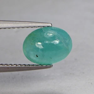 2.01 Cts OMGG Grandidierite Oval Cabochon Cut Bluish Green Loose Gemstone - Bild 1 von 6