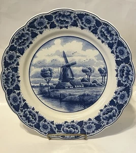 Delfts Holland Delft Jasmiyn Windmühle Sammlerteller handbemalt in Holland - Bild 1 von 6