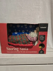 Vintage Retro Animatronic Snoring Santa for decor only  See Description  1993 - Picture 1 of 3