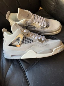 nike air jordan 4 retro, LIQUID SILVER, Gr.46 - Bild 1 von 10