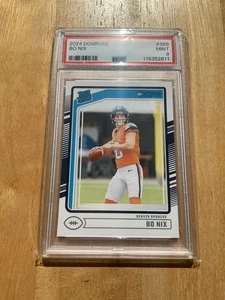 Bo Nix 2024 Donruss #369 Rated Rookie PSA 9 (RC) - Broncos - Picture 1 of 2