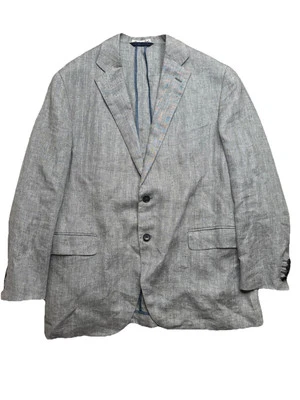 Chaqueta Blazer Abrigo Deportivo Belvest Hombre Talla 50 IT LINO Primavera/Verano Gris Foto 1 de 4