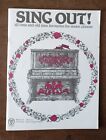 Sing Out! Old Time Favorites for Seniors Songbook Sheet Music Large Print 1990